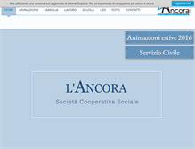 Tablet Screenshot of lancora.tn.it